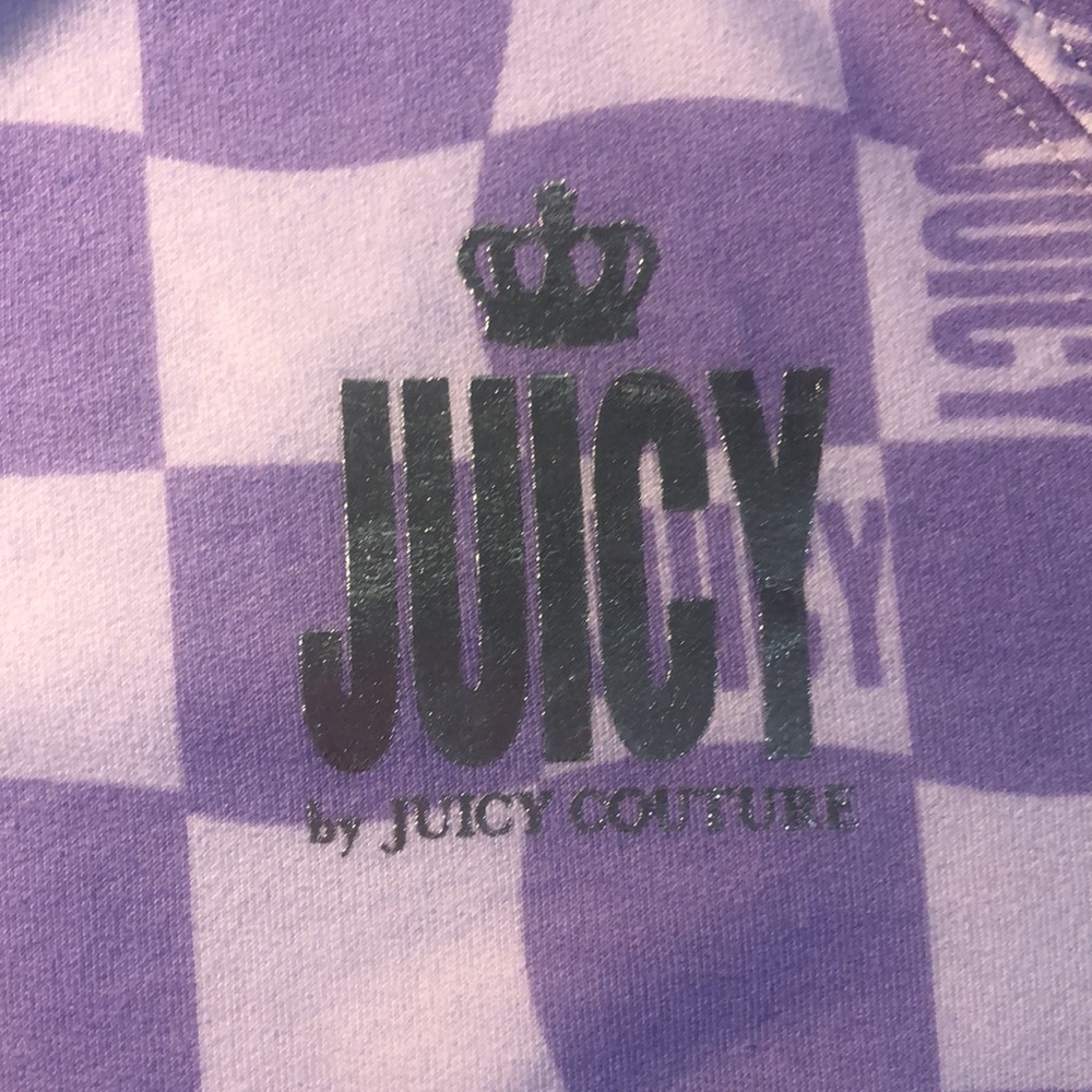 NWOT Juicy Couture XL Lilac Sky Checked “Preppy” Mini/Bodycon Dress - Picture 6 of 12